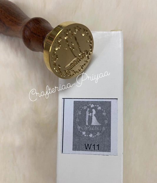 Wax Seal Stamp- Wedding couple design no. -2