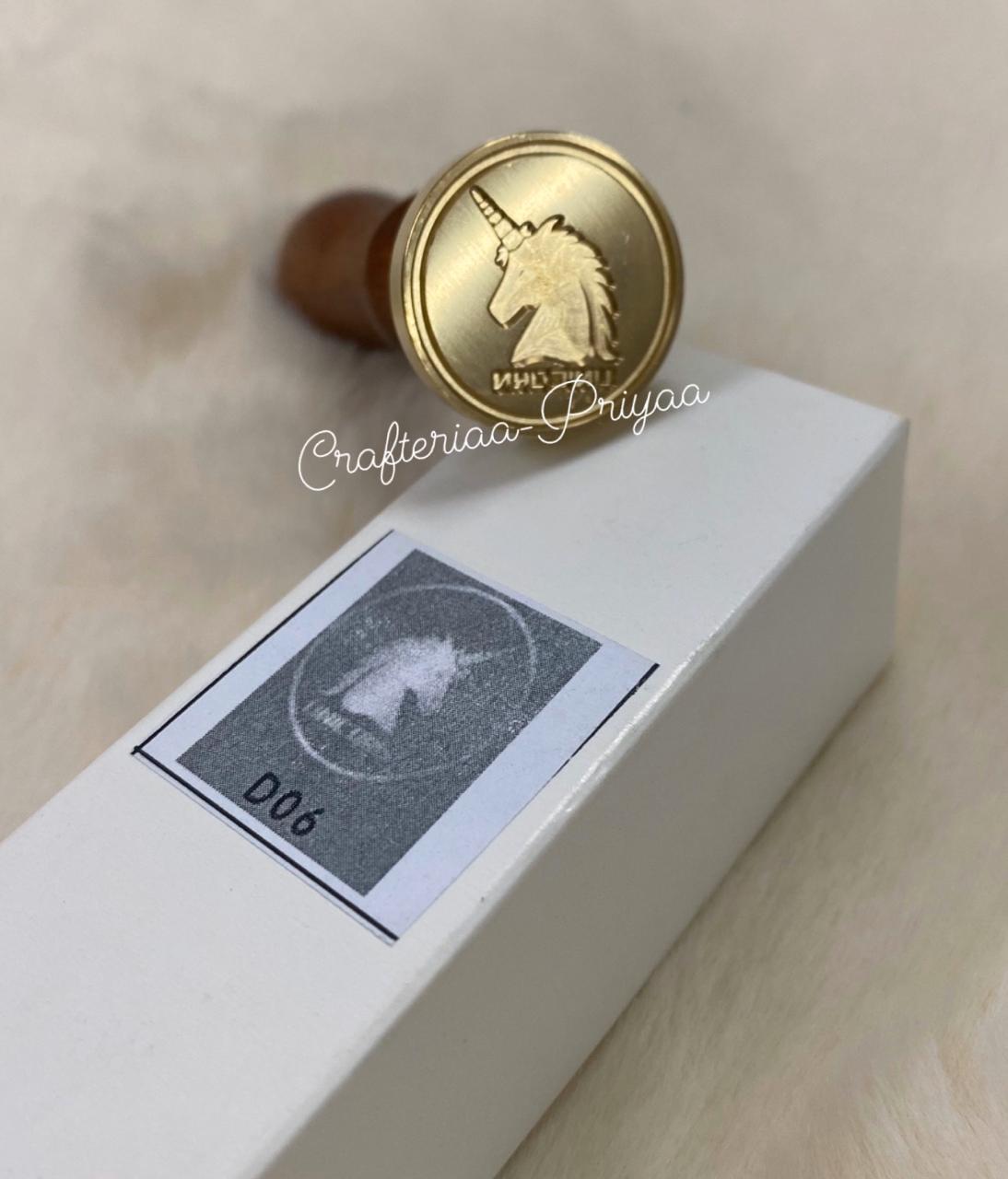 Wax Seal Stamp- Unicorn design no. -11