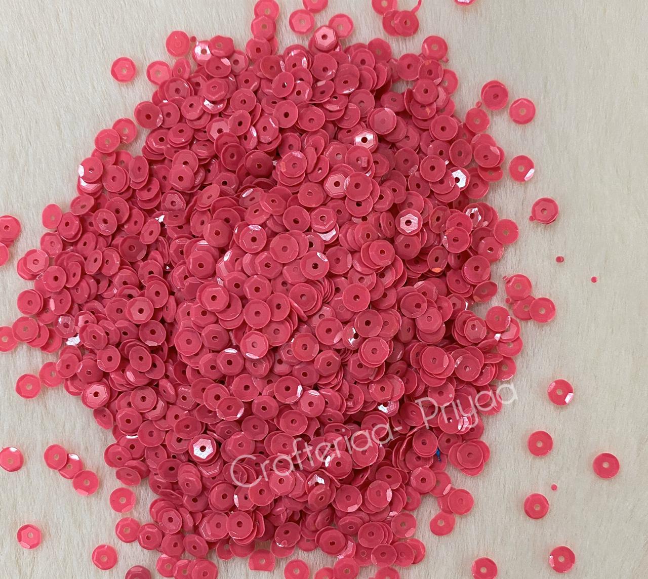 Sequins – 30 gm -D6 – pink