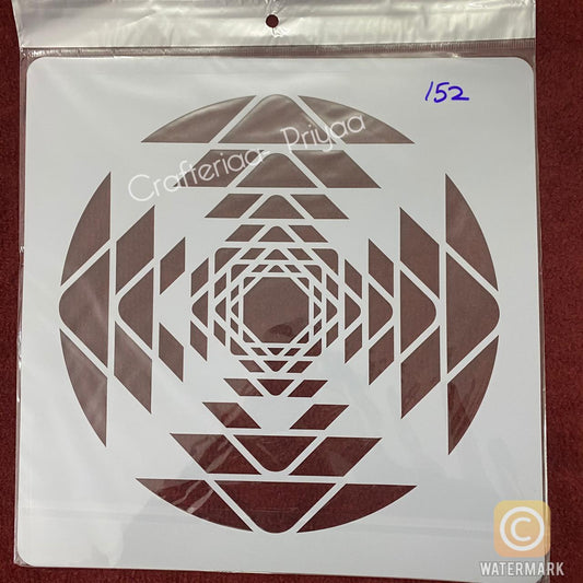 12×12 inch – Stencil Design – 152