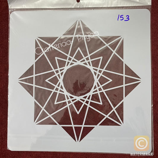 12×12 inch – Stencil Design – 153