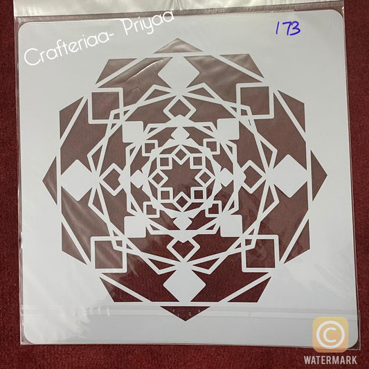 12×12 inch – Stencil Design – 173