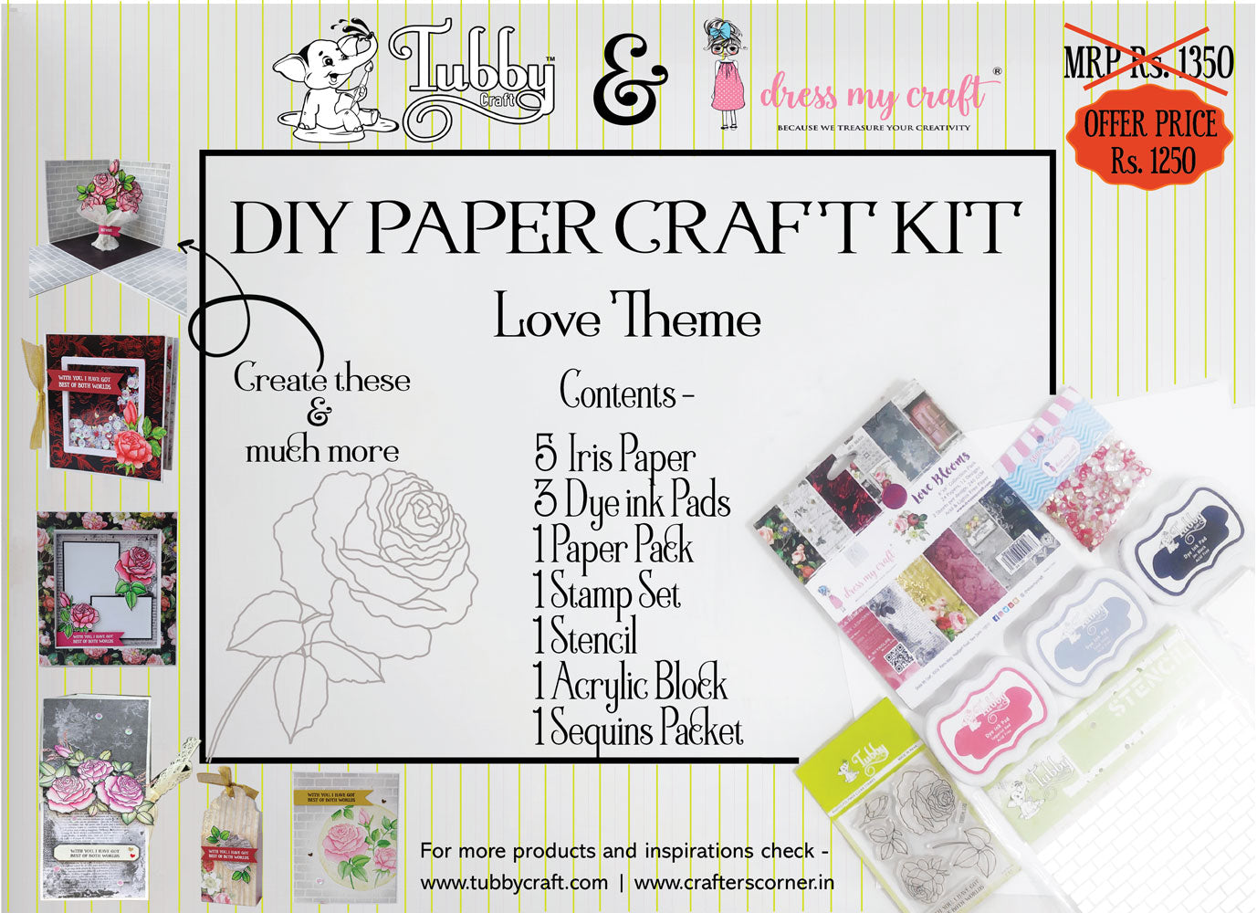 DIY Paper Craft Kit – Love Theme
