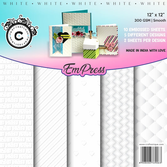 EmPress Embossed Sheets (White)