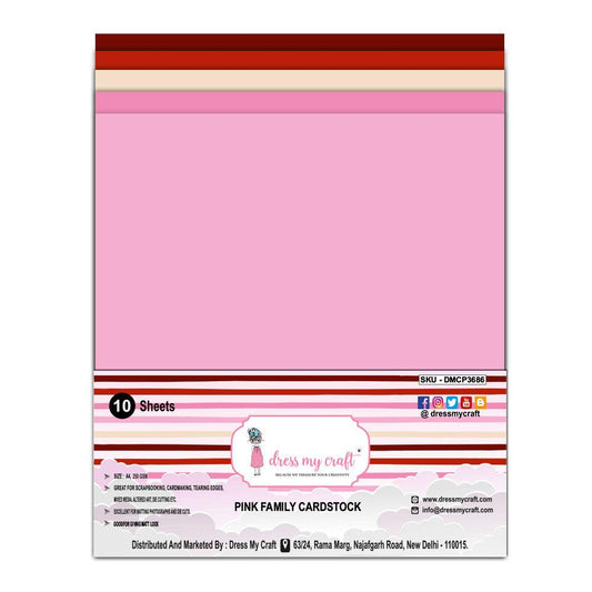 Pink Family Cardstock – A4 – 250 gsm