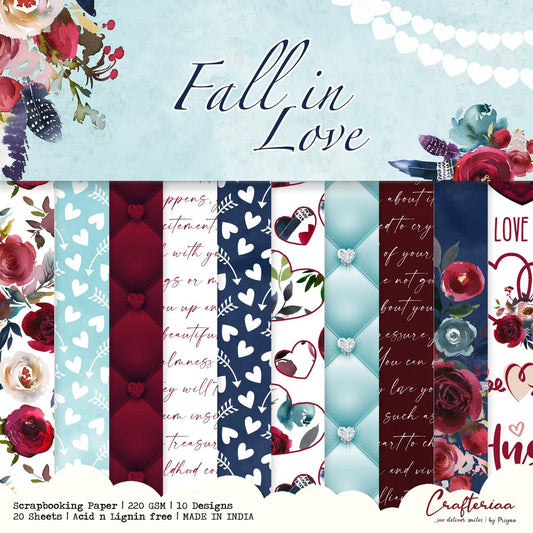 Fall In Love- 12×12 inches- 20 Sheets