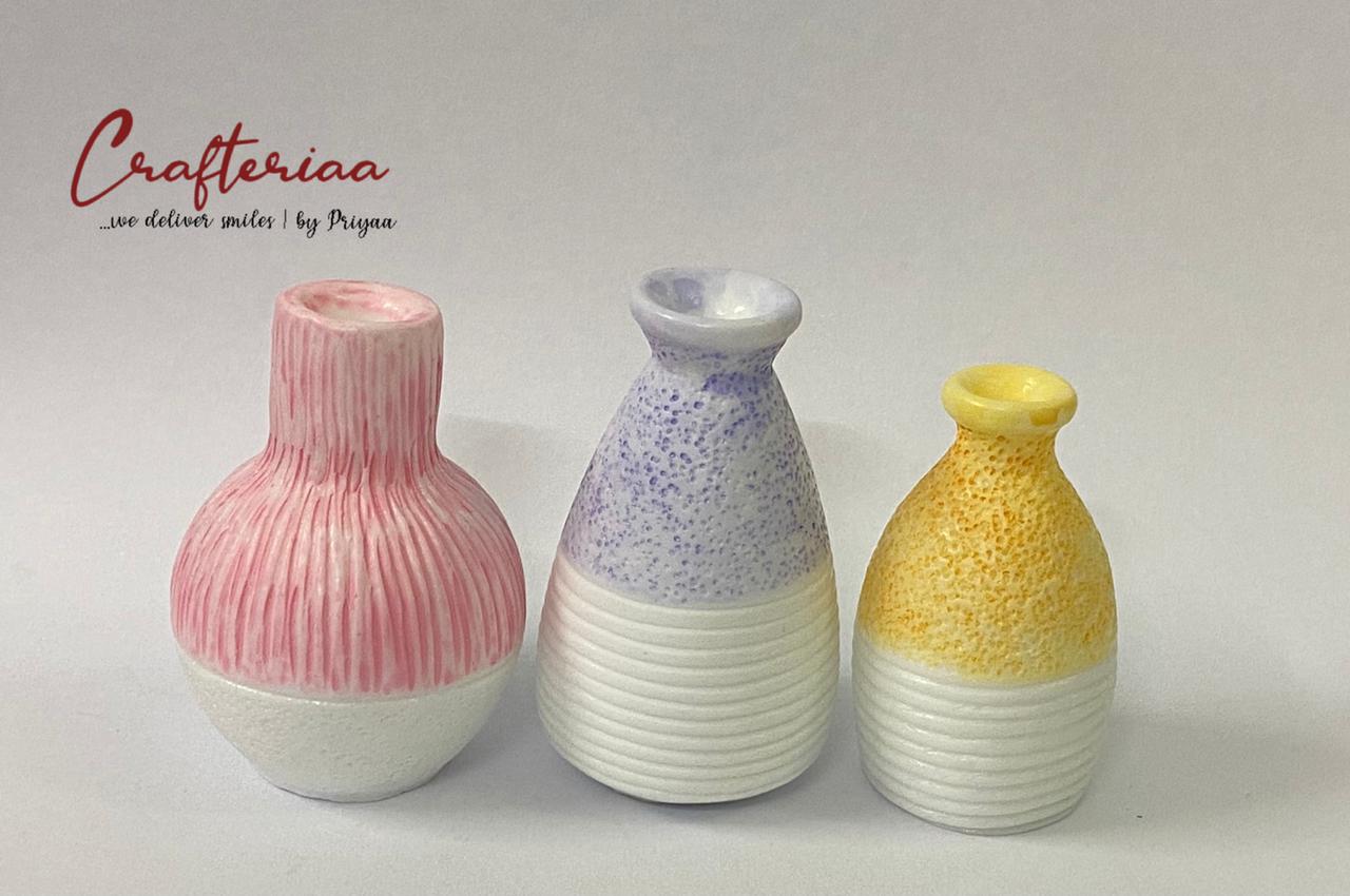 Vase / Pot – miniature 3 pieces – design 33