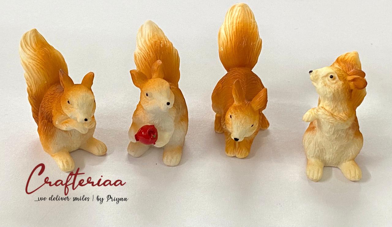 Squirrel – miniature 4 pieces – design 71