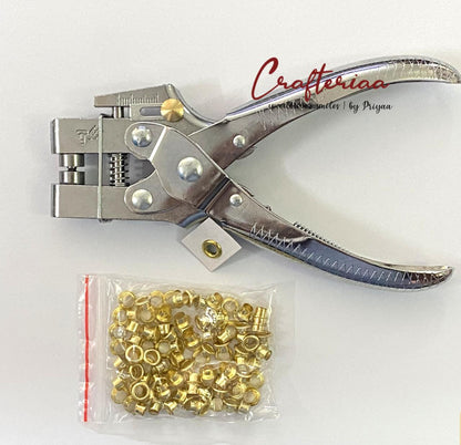 Eyelet Paper Punch + 100 Eyelets FREE