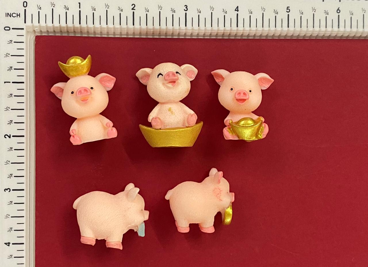 Miniature Pig 5 pieces – design 92