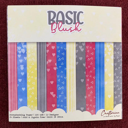 Basic Blush- 6×6 inches- 24 Sheets