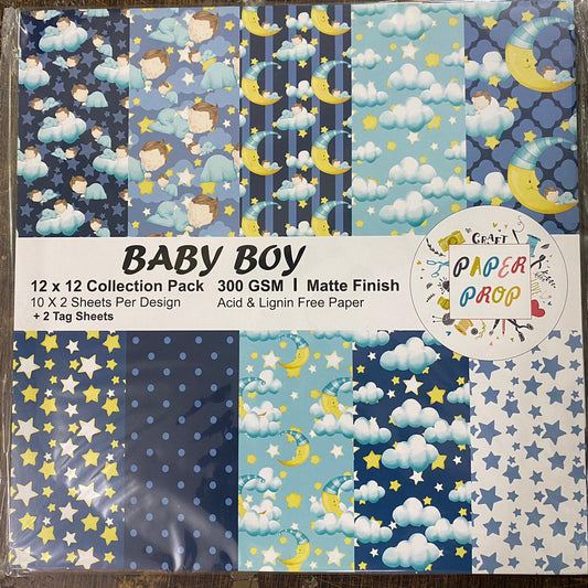 Baby- 12 x12 inch- 20 Sheets +2 Motif sheet