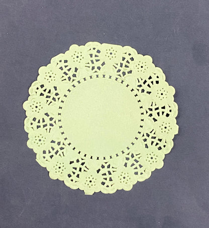 Paper Lace Doilies  -3.5 Inch- 1 pack – Green