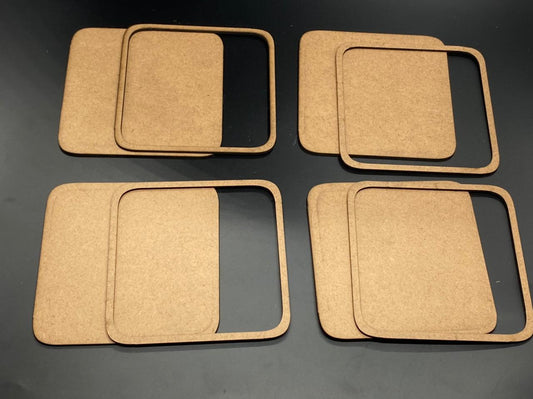 Coasters Set – Square, 4 pieces