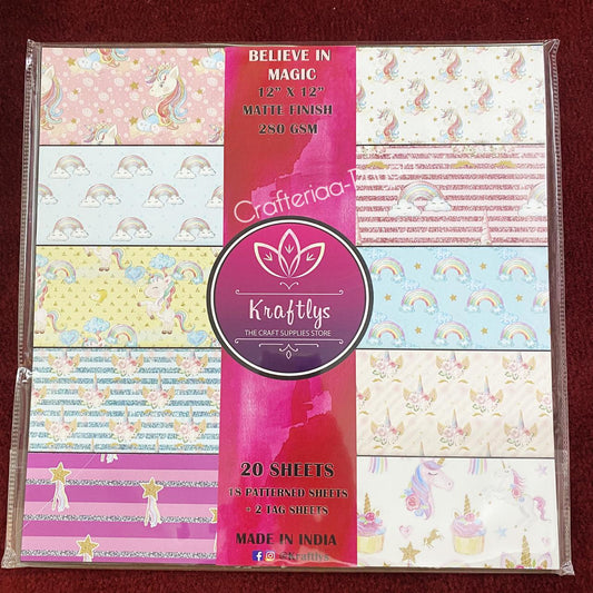Believe-in-magic- 12 x12 inch- 20 Sheets