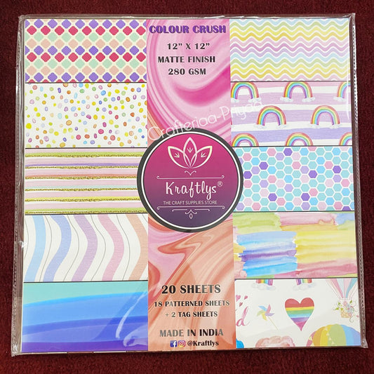colour crush- 12 x12 inch- 20 Sheets