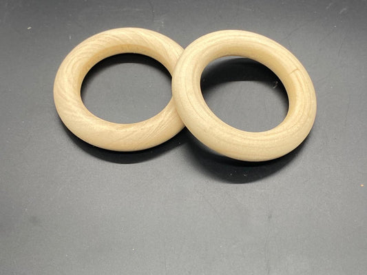 Wood Ring- 9 mm -6 pieces