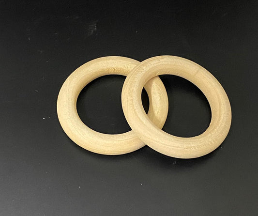 Wood Ring- 10 mm -5 pieces