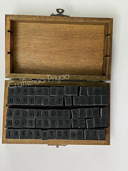 Alphabet Number Stamp Set – 70 pieces