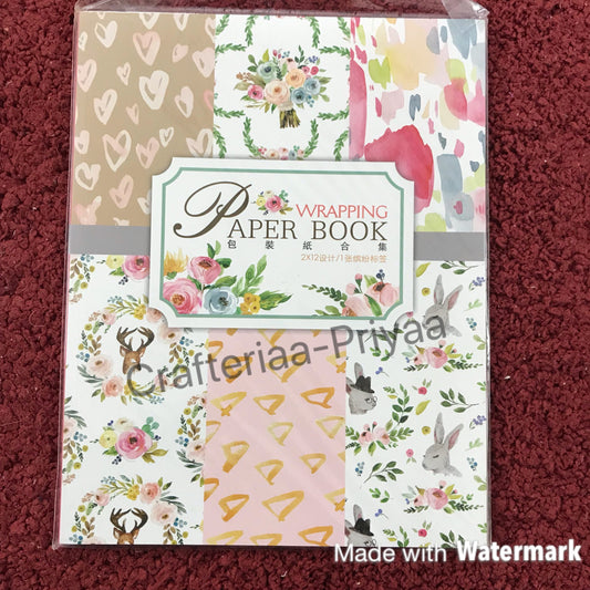 Wrapping Book– 24 Sheets , Design 12