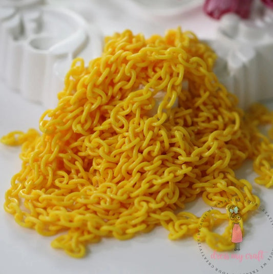 Acrylic Chain - Bright Yellow
