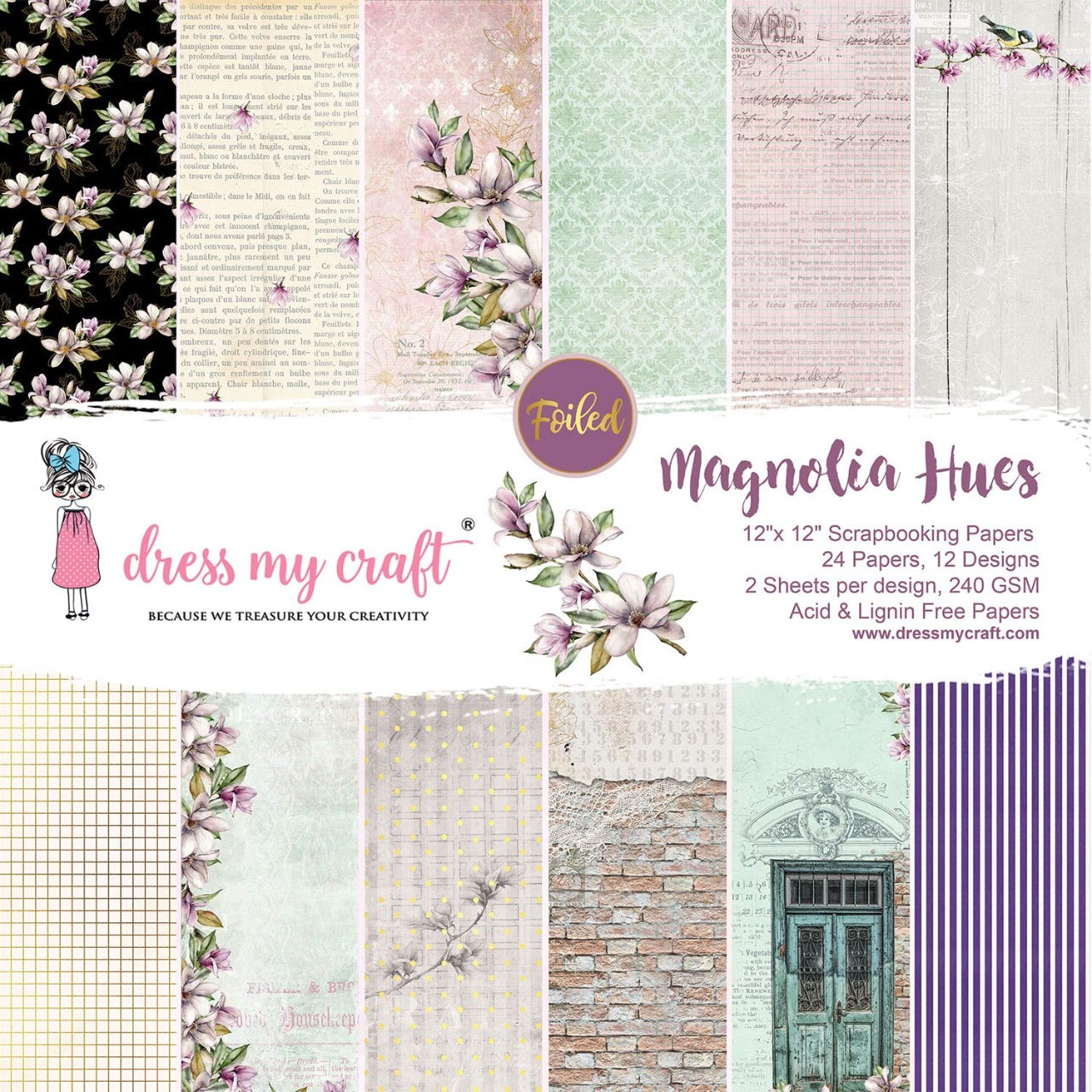 Magnolia Hues – 12″X12″ Paper Pad