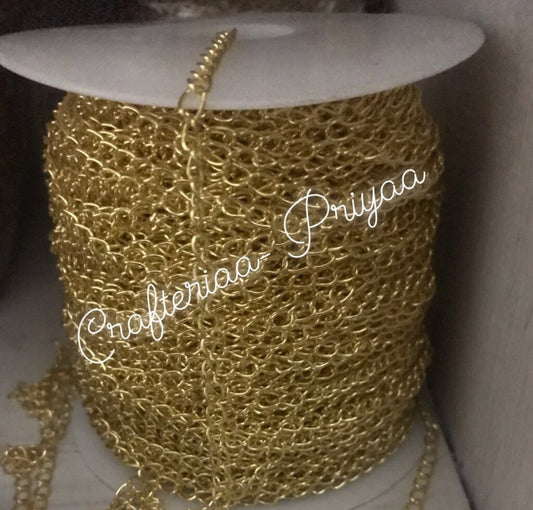 Metal Chain- Gold- 2  mtr