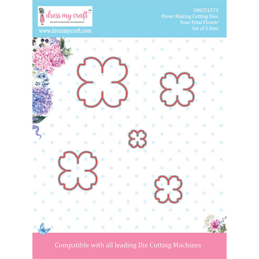 Four Petal Flower – Flower Making Cutting Dies