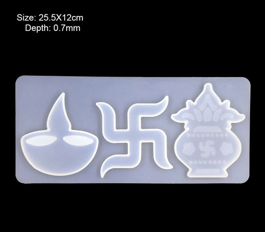 Mould- Design 149 Diwali diya swastik