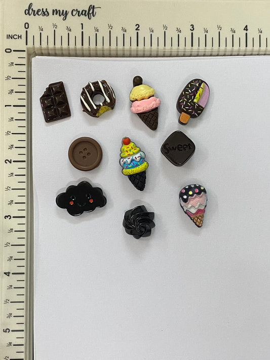 Food Miniature 10 pieces – design 133 Chocolate