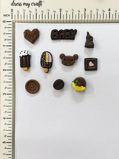 Food Miniature 10 pieces – design 133 Chocolate