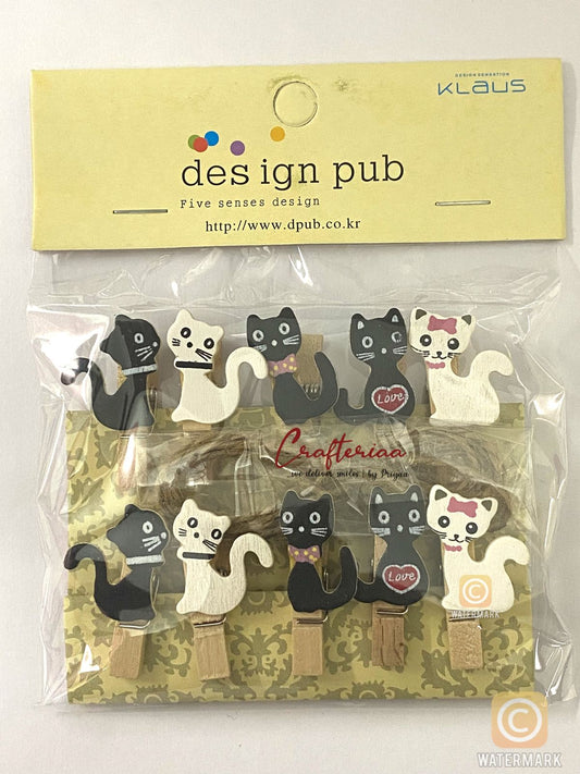 Clip – 10clips – 1 set Design -33 Cat