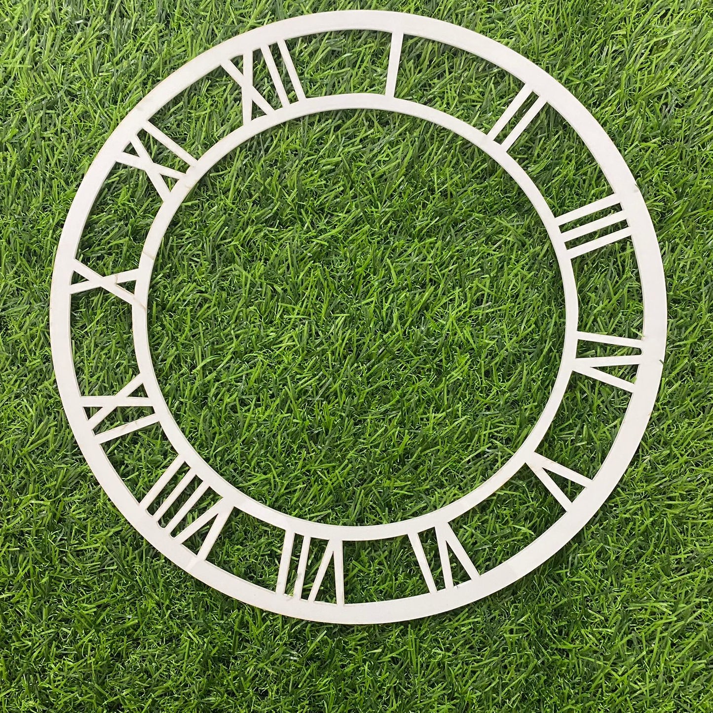 Acrylic clock frame- 12 inch White
