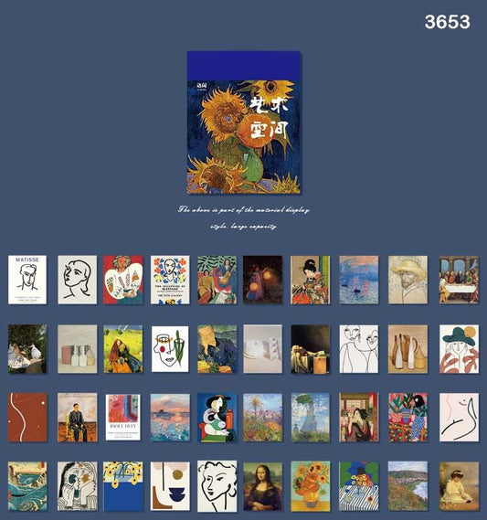 Vellum Ephemera Set of 365 sheets- (5×4 cm)- Design 3
