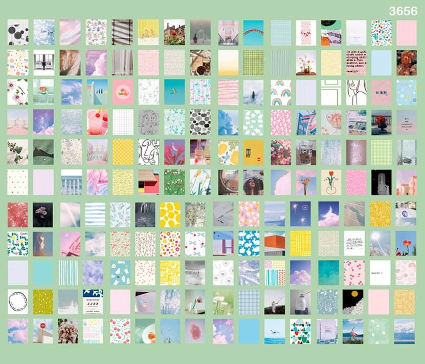 Vellum Ephemera Set of 365 sheets- (5×4 cm)- Design 6