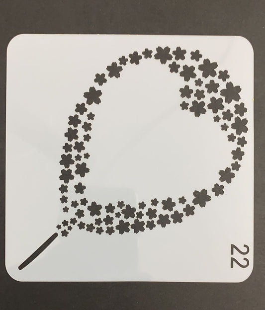 5×5 inch – Stencil Design – 94