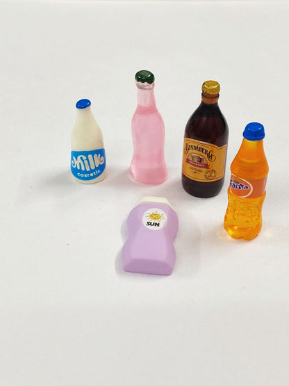 Bottles- Food Miniature 5 pieces – design 212