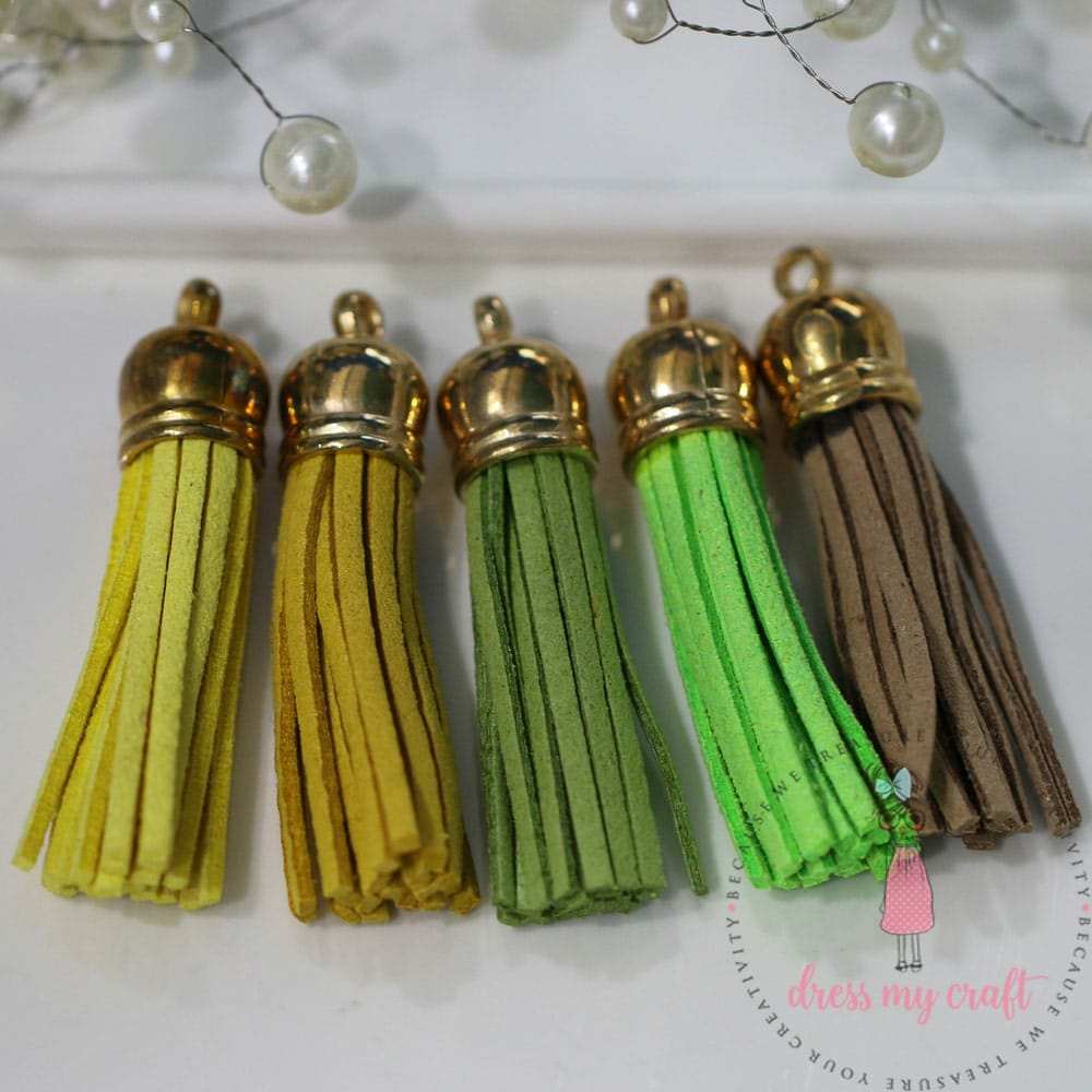 Medium Faux Leather Tassel – Brights