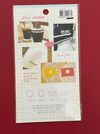 Lace Sticker – design , CPJ415