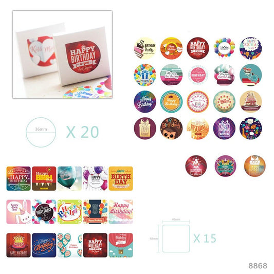Happy birthday Sticker, CPJ276