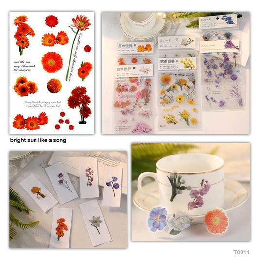 FLOWERS Sticker set , CPJ418