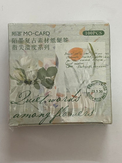 Vintage Sheets set – Quiet Words Among Flowers