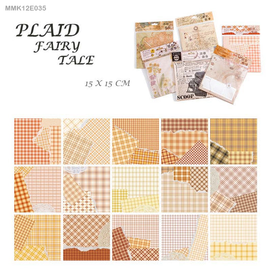 Vintage Sheets set -30 Sheets- Plaid Fairy Tale - CPJ 194