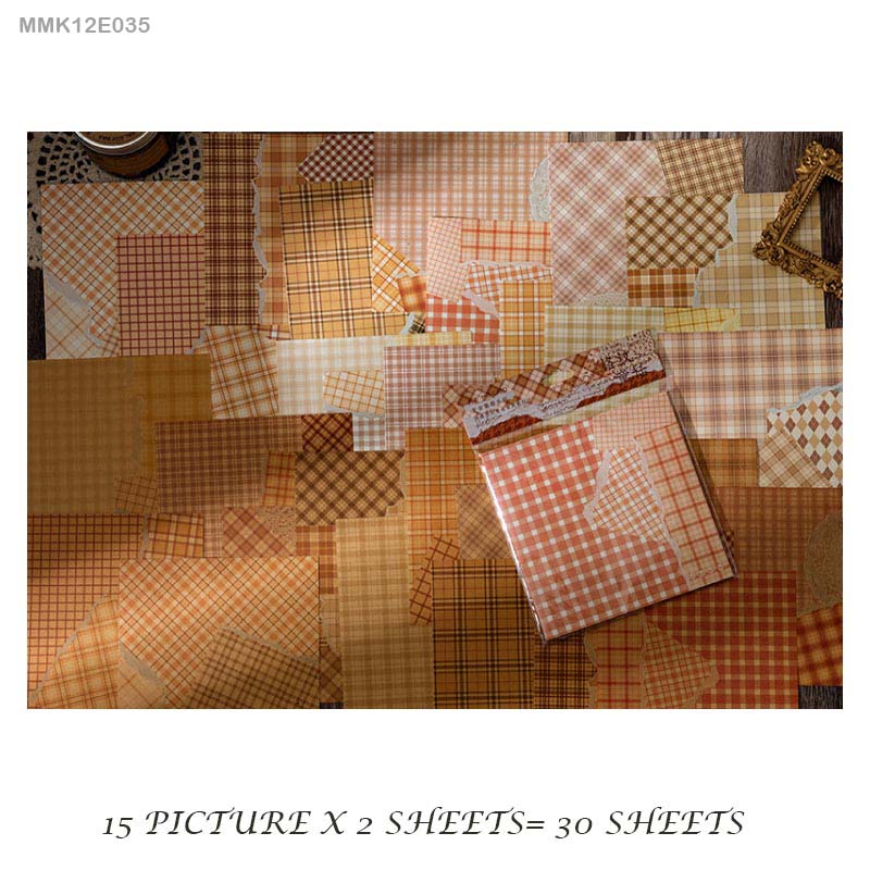 Vintage Sheets set -30 Sheets- Plaid Fairy Tale - CPJ 194