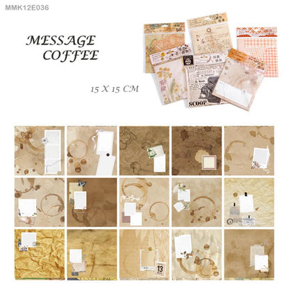 Vintage Sheets set -30 Sheets- Message Coffee – CPJ 195