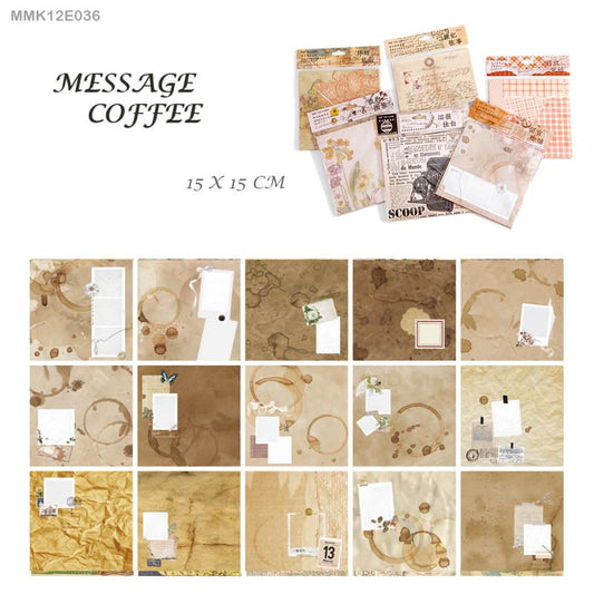 Vintage Sheets set -30 Sheets- Message Coffee – CPJ 195