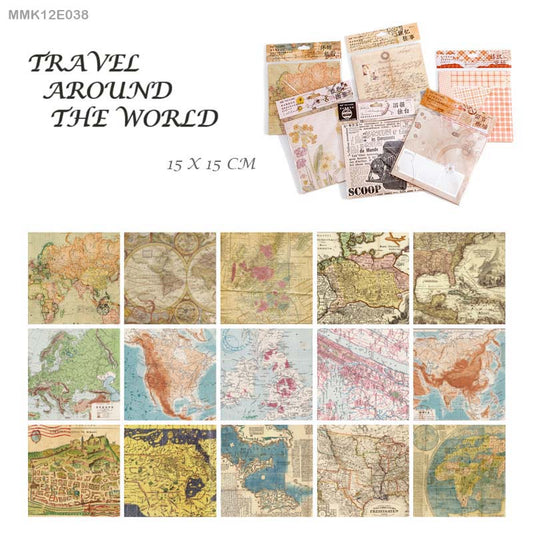 Vintage Sheets set -30 Sheets- Travel Around The World – CPJ197