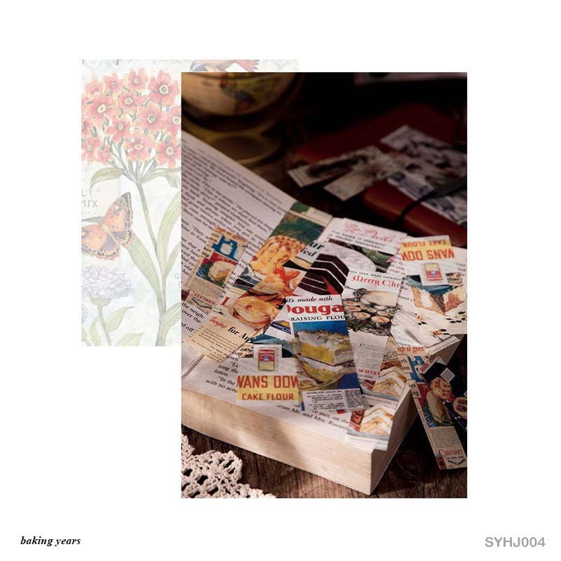 Vintage Stickers set – 45 Sheets- Baking Years- CPJ468