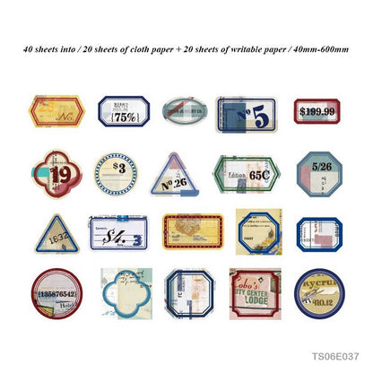 Vintage Tin Box Stickers – 40 pieces- Pasteup Diaries