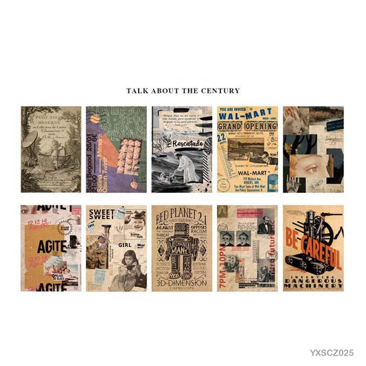 Vintage Sheets Set – 10 sheets- Talk About the Century- CPJ398